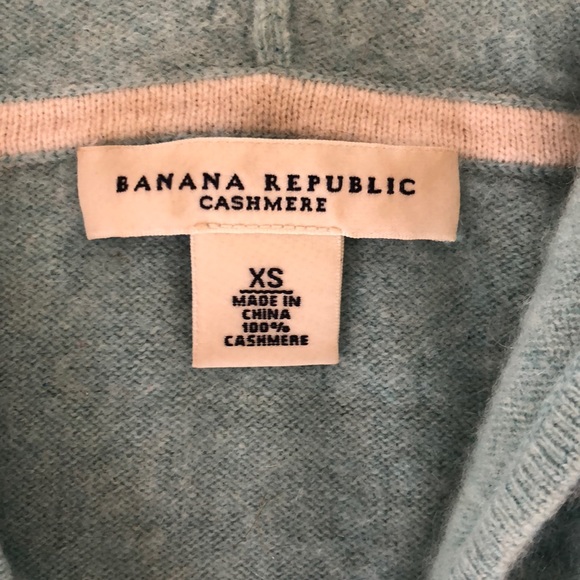 Banana Republic 100% Cashmere Zip Hoodie XS - Picture 2 of 6
